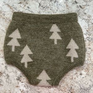 Rylee and Cru knit Christmas tree bloomers
